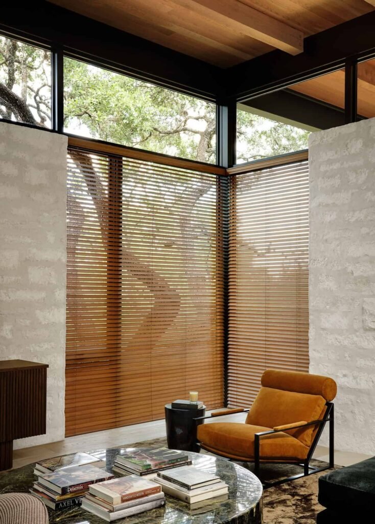Fauxwood Blinds in Houston, TX for Modern Windows