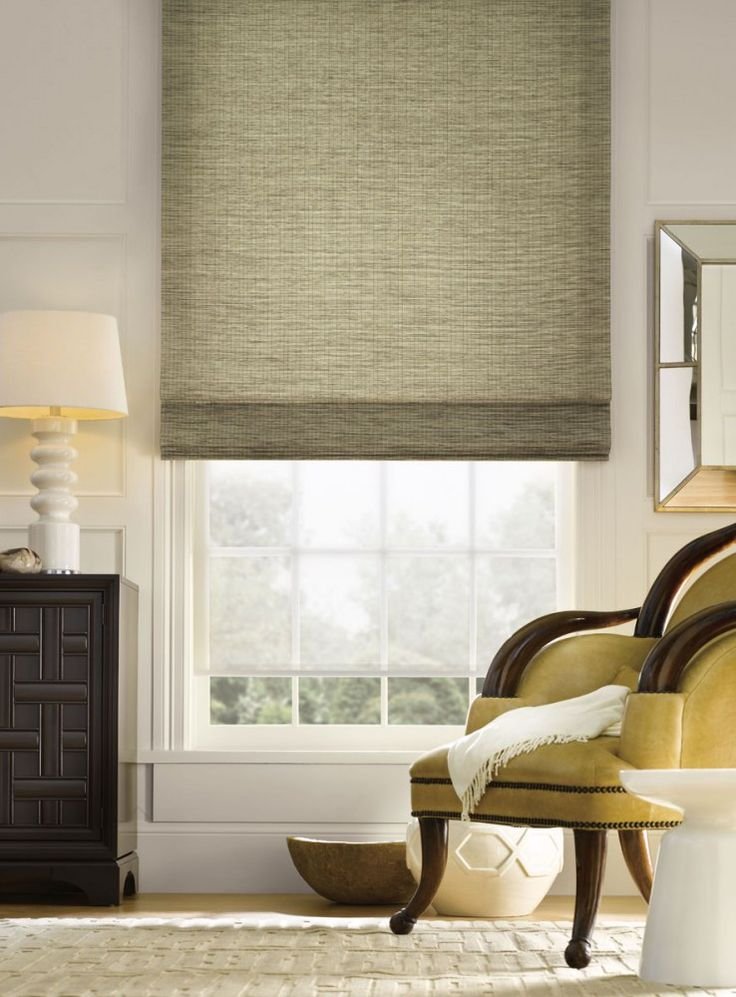 Fabric Roman Shades for Houston home interiors